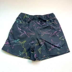 Hanna Andersson NEW Shark Size (90) 3 3T Swim Shorts Trunks
